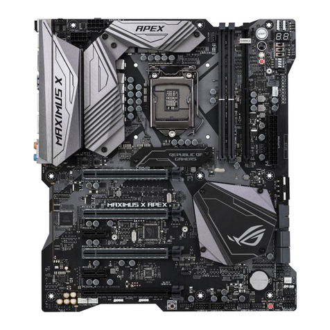 Asus Rog Maximus X Apex User manual