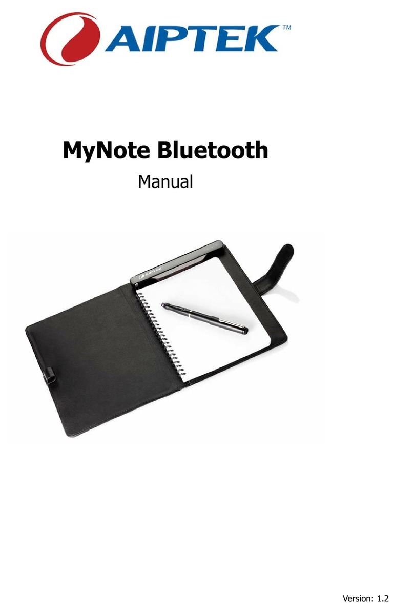 AIPTEK MyNote Bluetooth User manual