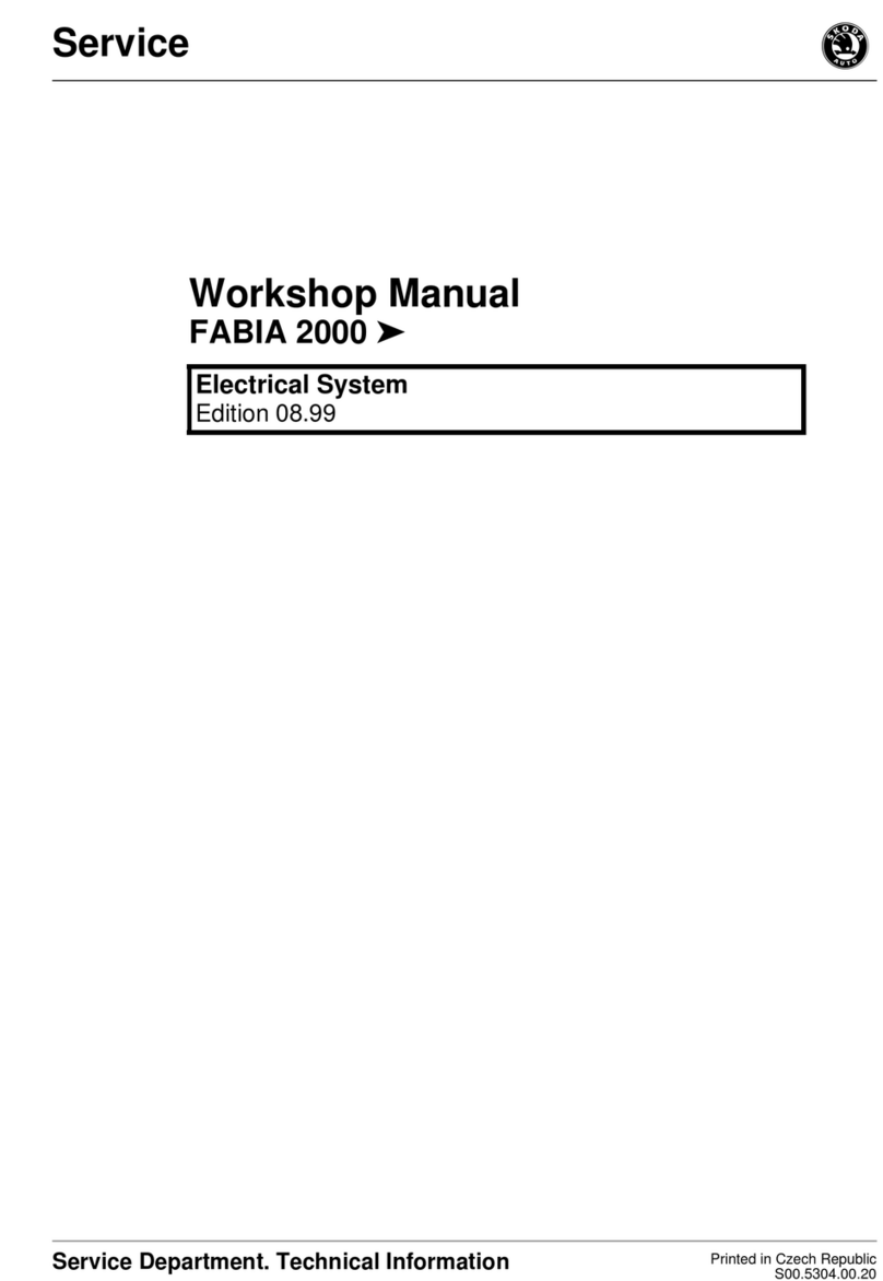 Skoda 2000 Fabia Instruction manual