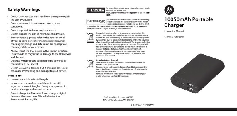 Goji G10PBSL17 User manual