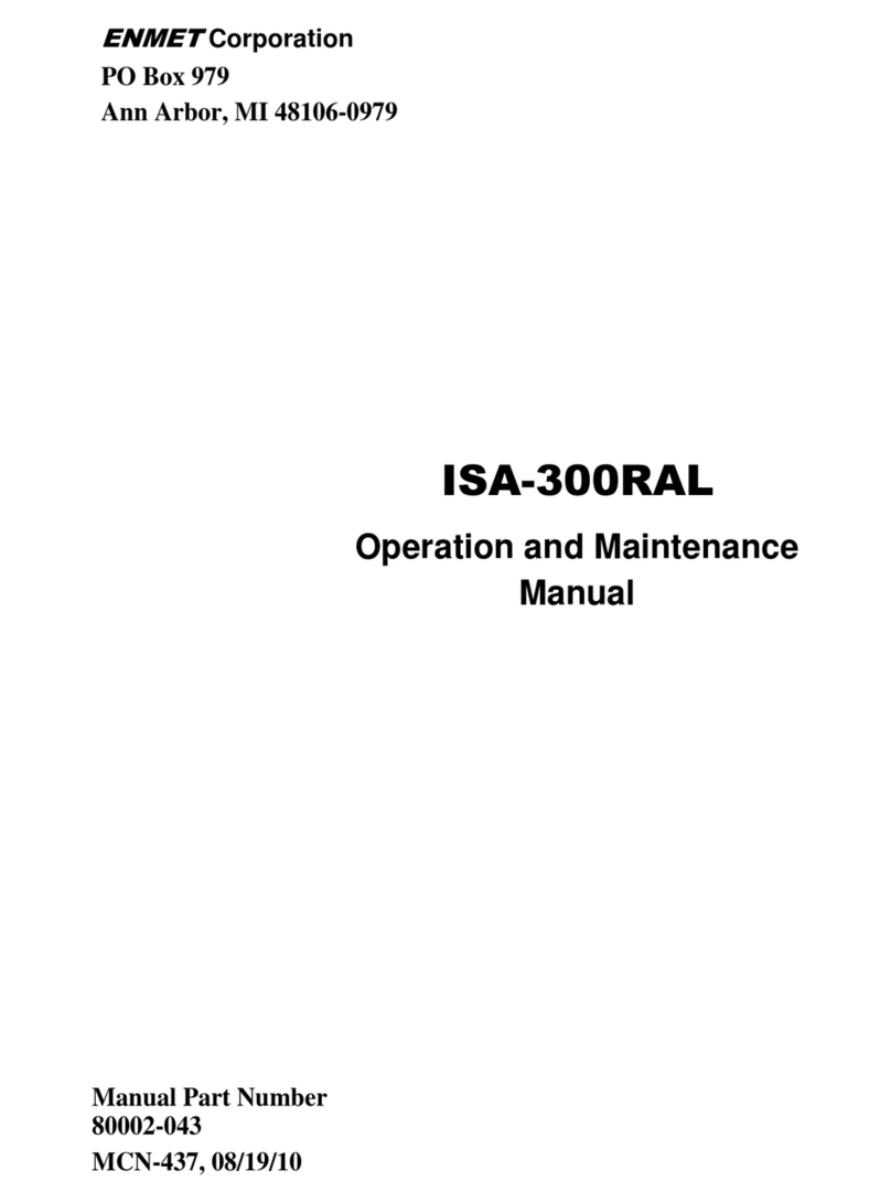 ENMET ISA-300RAL User manual