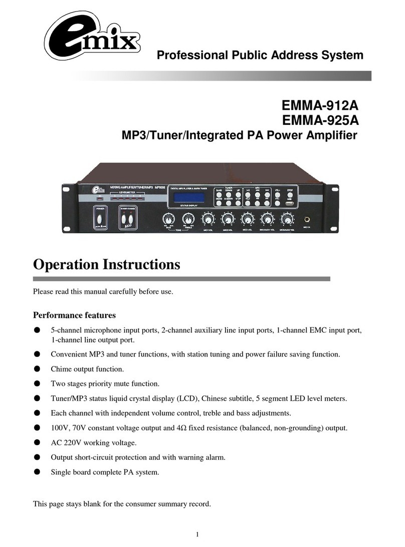 EMIX EMMA-925A Operation instructions