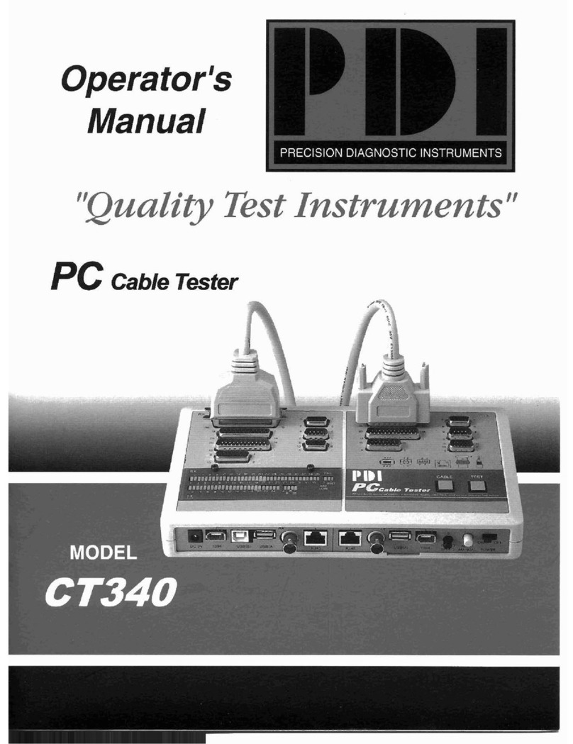 PDi CT340 Operator's manual