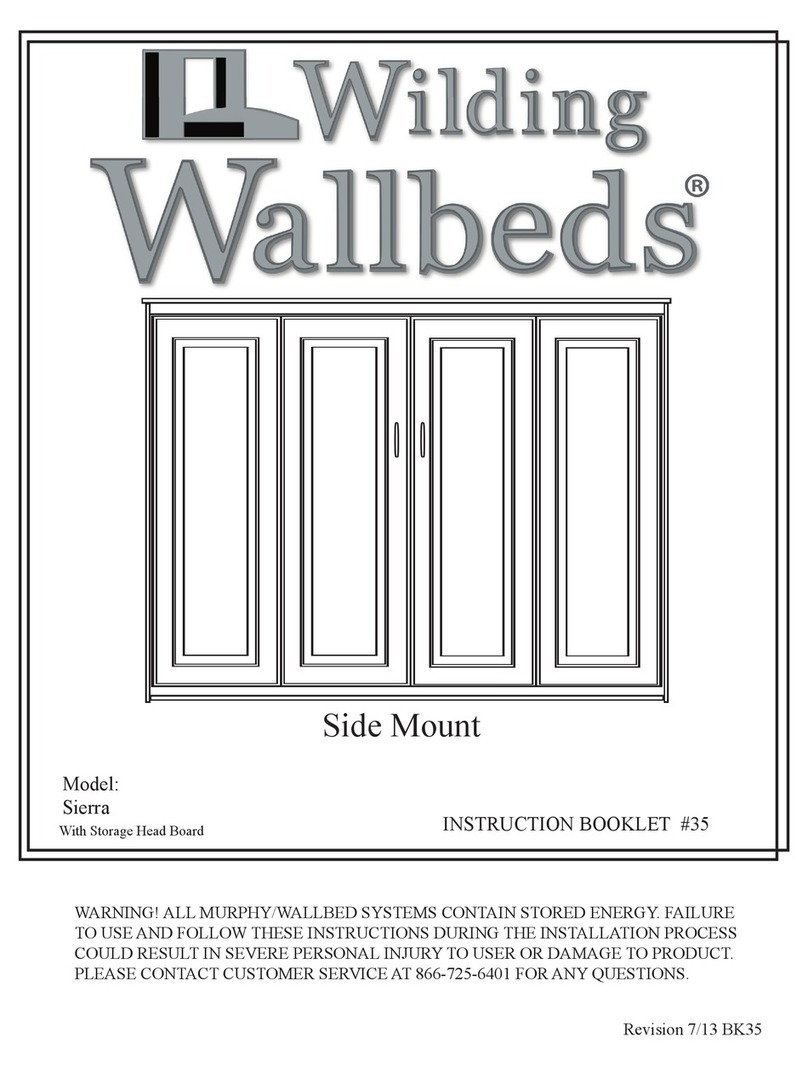 Wilding Wallbeds Sierra Instruction booklet