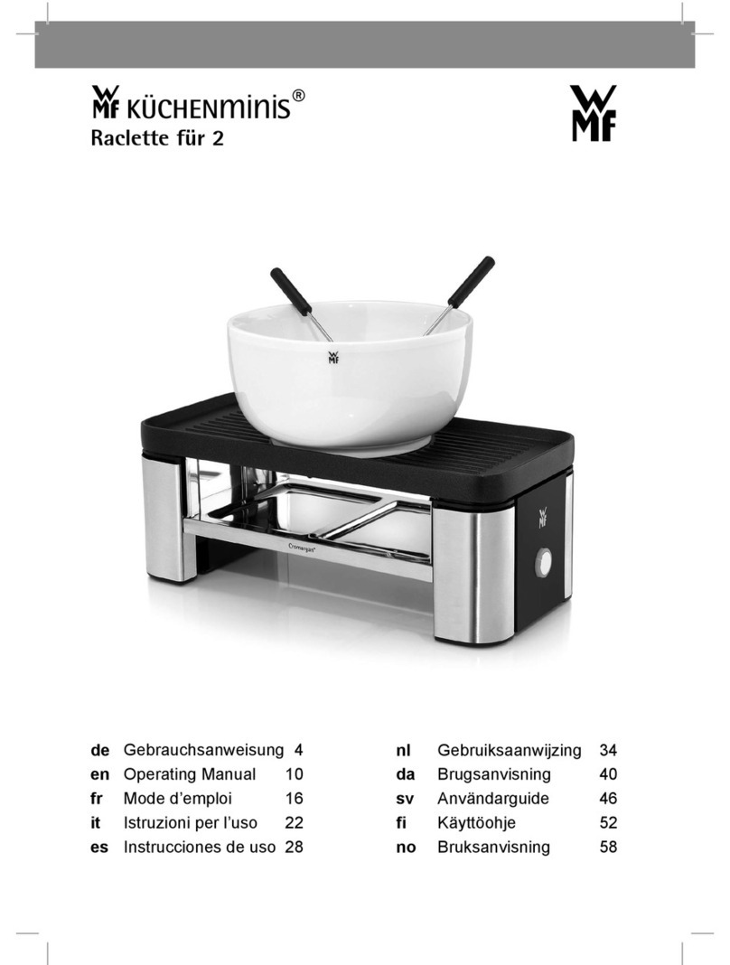 MWf Kuchenminis 2 person raclette User manual
