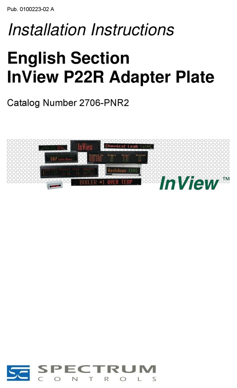 Spectrum InView P22R installation instructions