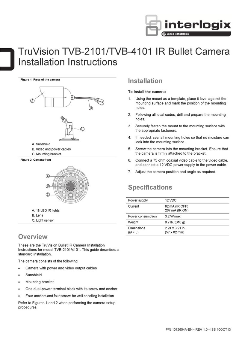 Interlogix TruVision TVB-2101 installation instructions