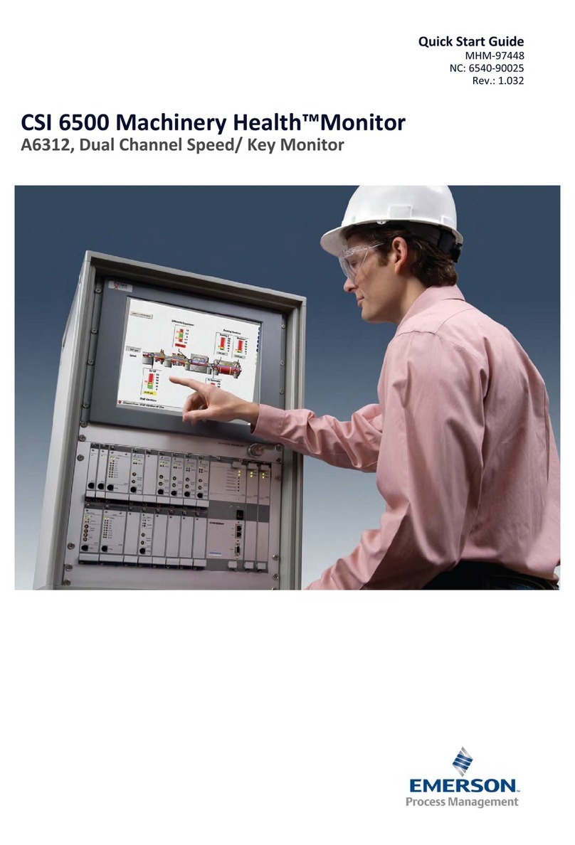 Emerson A6312 User manual