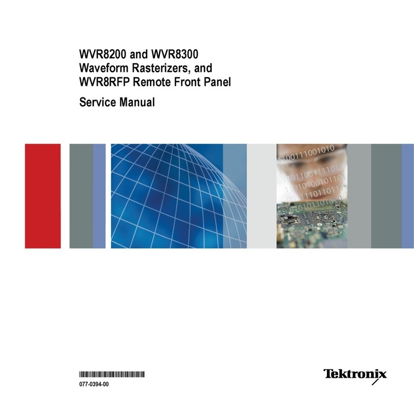 Tektronix WVR8300 User manual