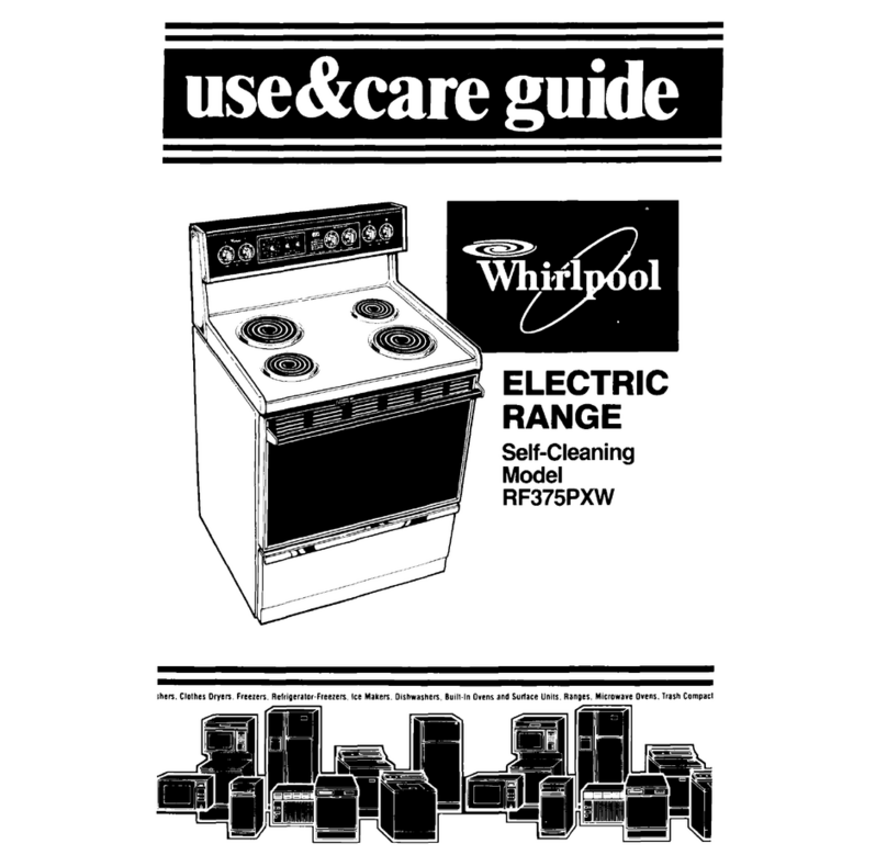 Whirlpool RF375PXW Use and care guide