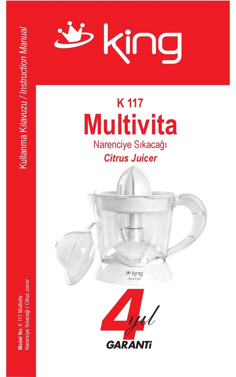 KING K 117 Multivita instruction manual