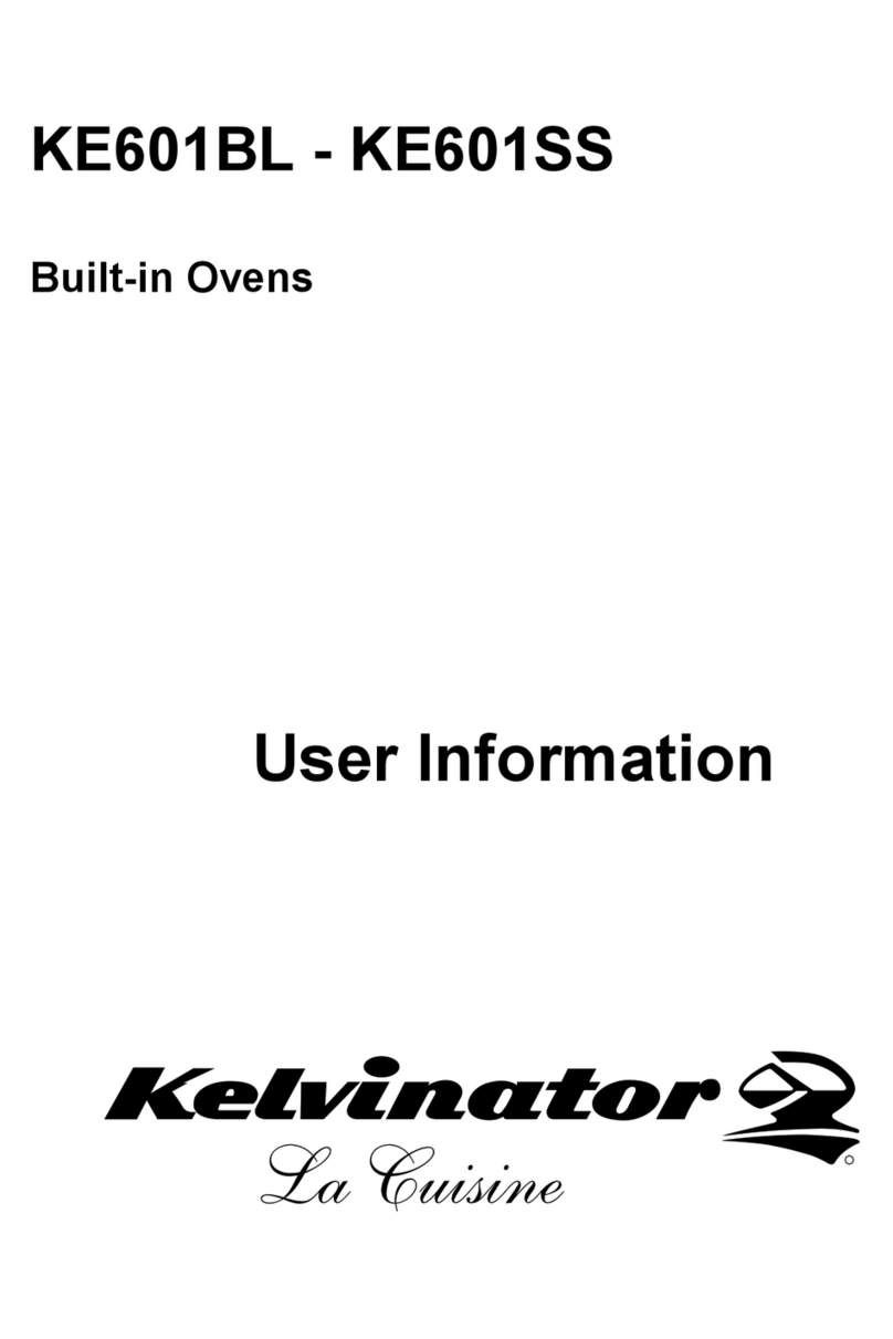 Kelvinator KE601BL User information Kelvinator KE601BL User information