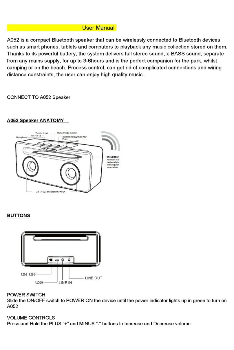 AVWOO TECHNOLOGY A052 user manual