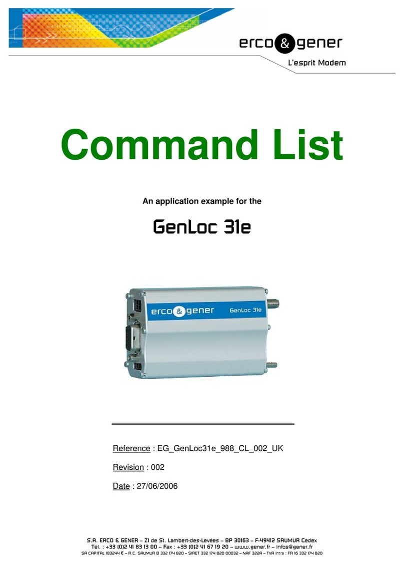 Erco&Gener Genloc 31e Installation manual