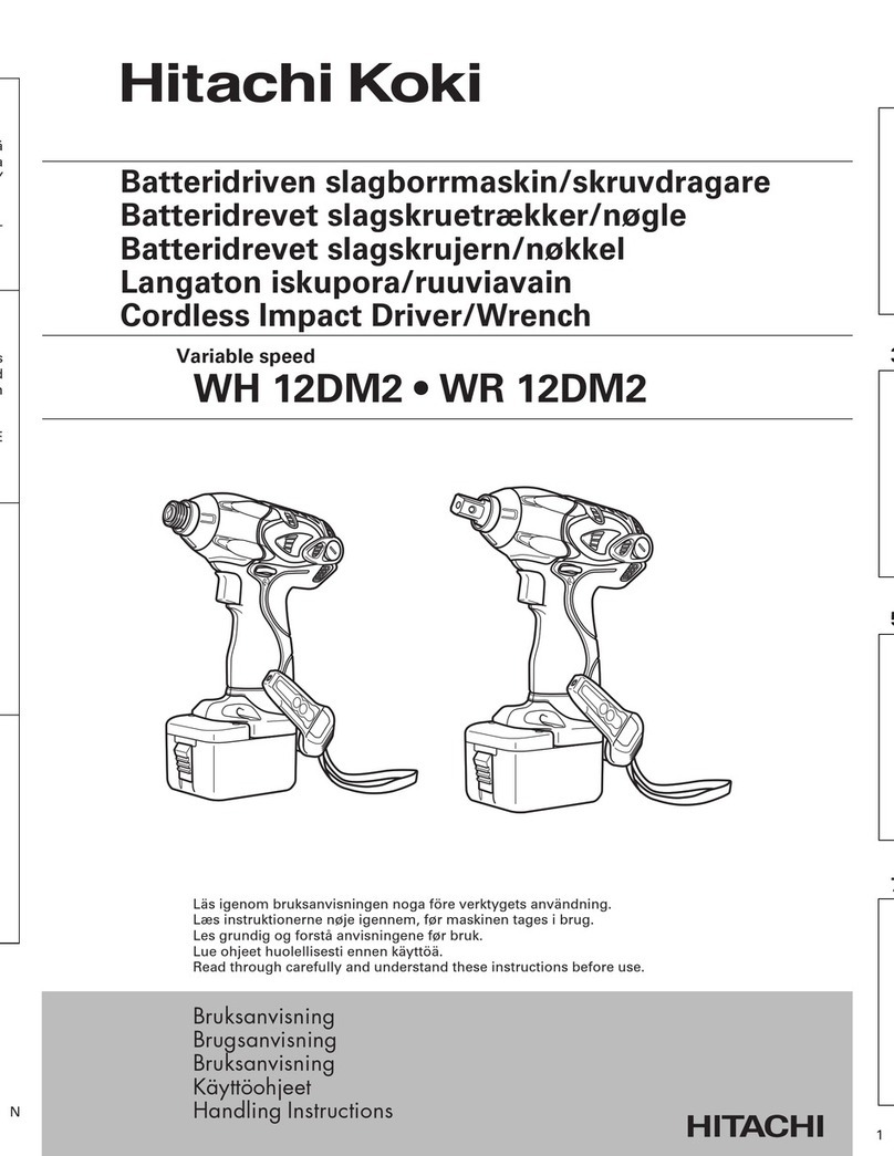 Hitachi Koki WR 12DM2 User manual