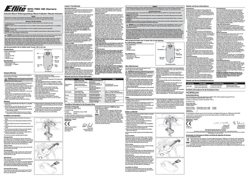 E-FLITE EFC-720 User manual