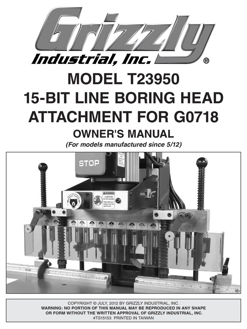Grizzly T23950 owner's manual