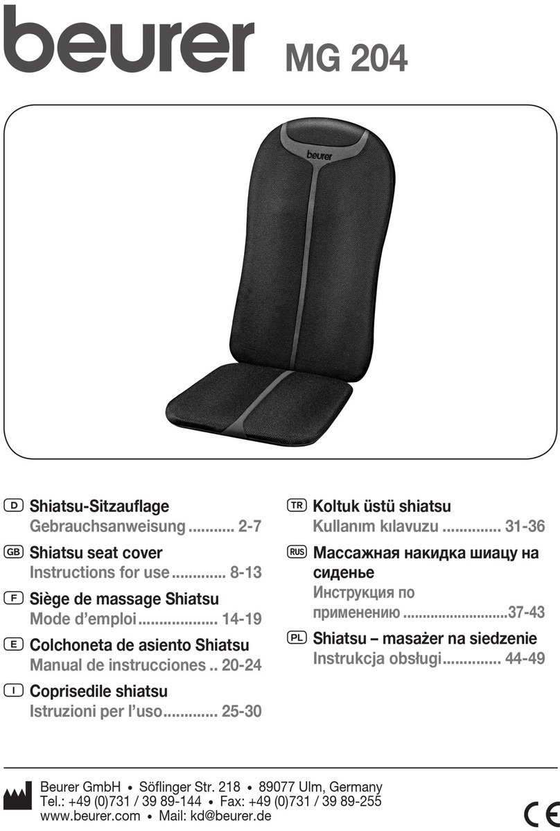 Beurer MG 204 User instructions