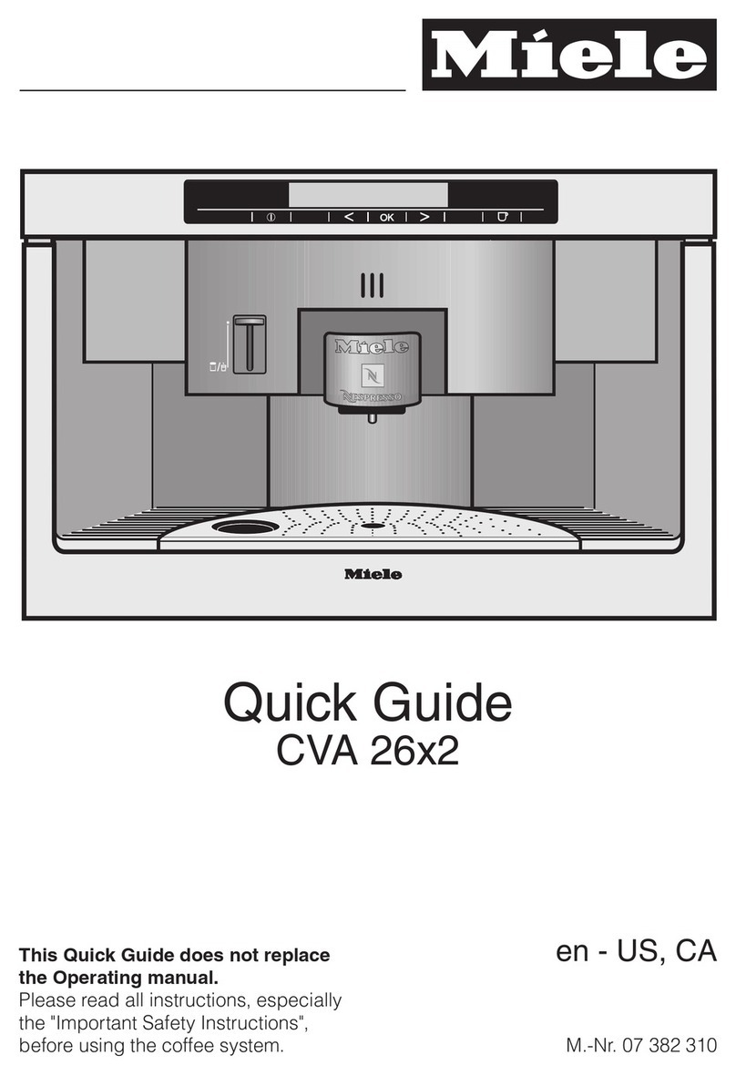 Miele CVA 26x2 User manual