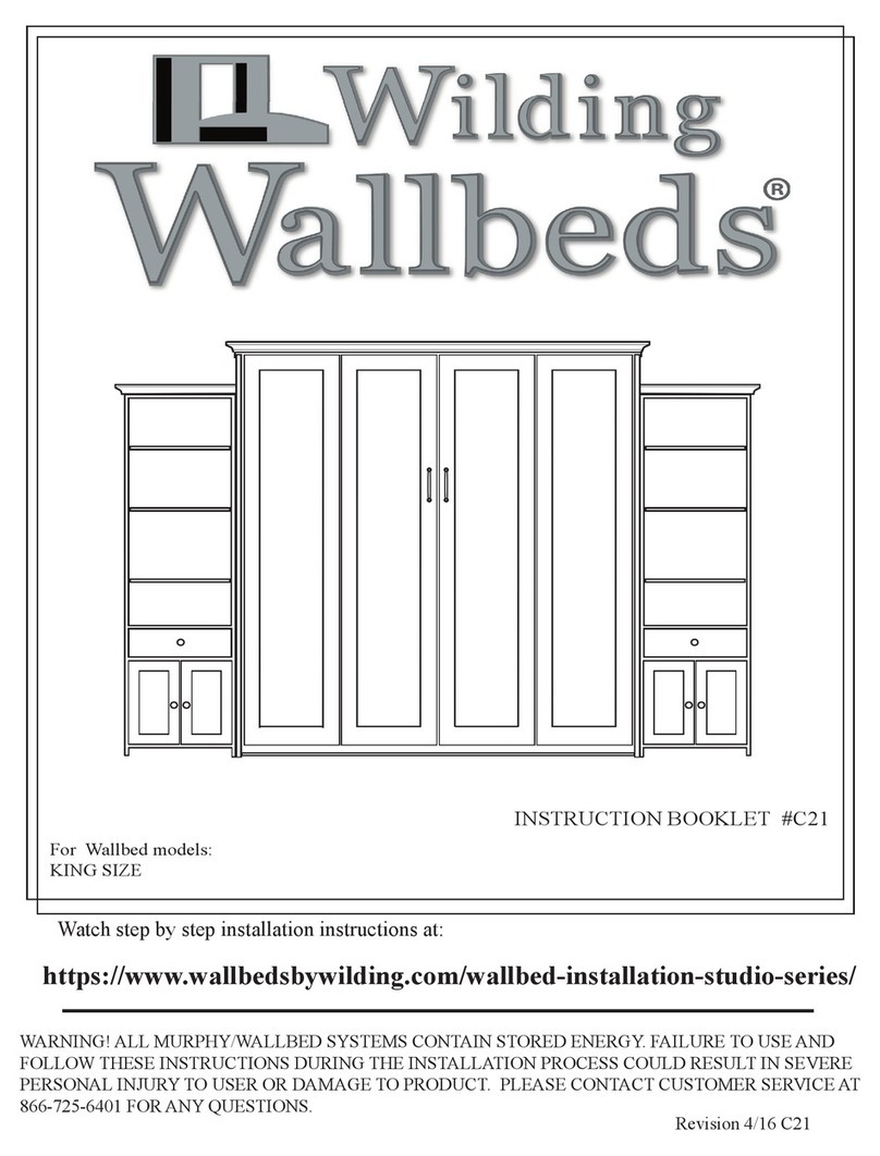 Wilding Wallbeds KING SIZE Instruction booklet
