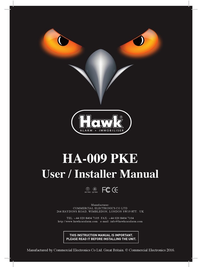 Hawk HA-009 PKE User's and installer's manual Hawk HA-009 PKE User's and installer's manual