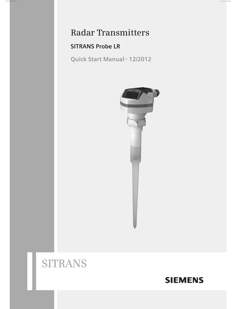 Siemens SITRANS LR Quick start manual