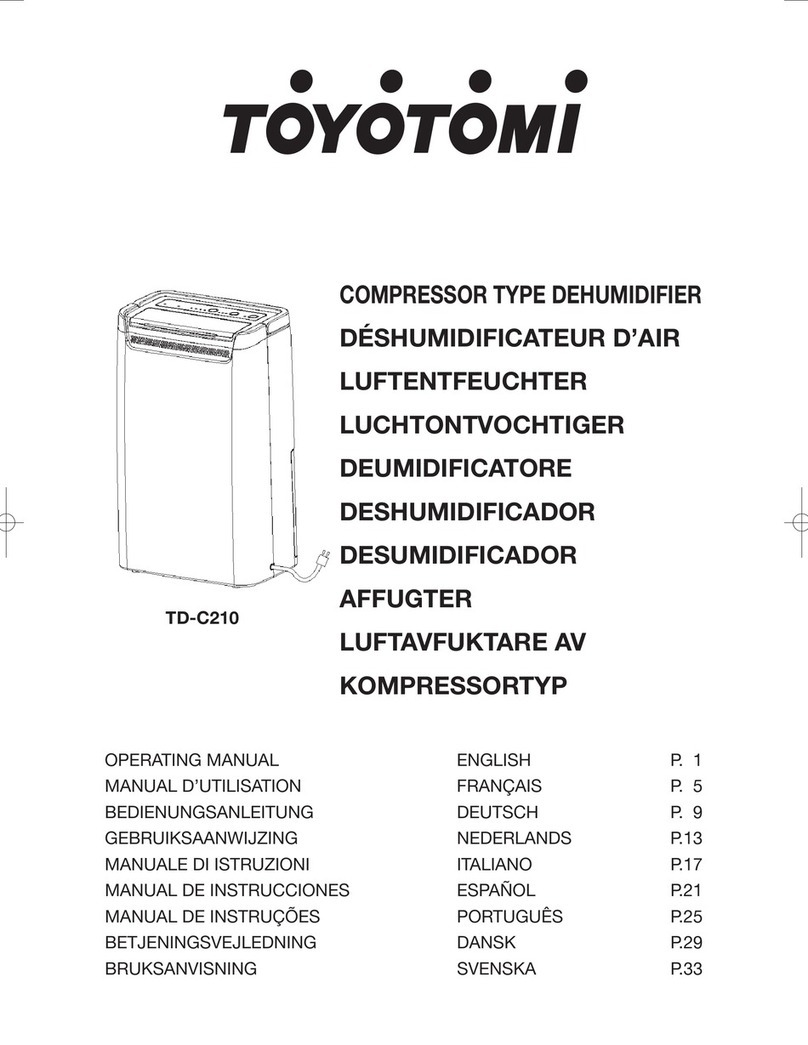 Toyotomi TD-C210 operating manual