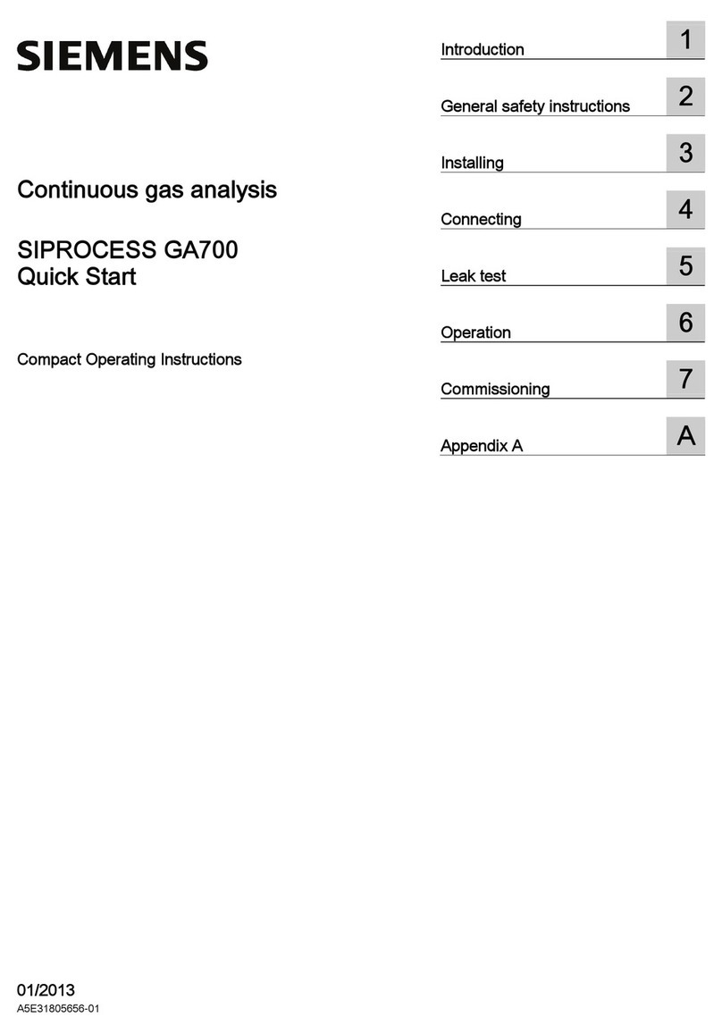 Siemens SIPROCESS GA700 quick start