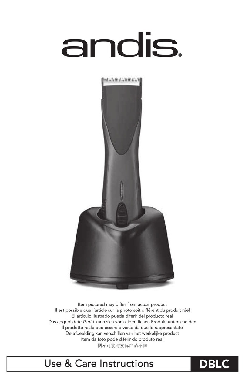Andis DBLC Quick reference guide