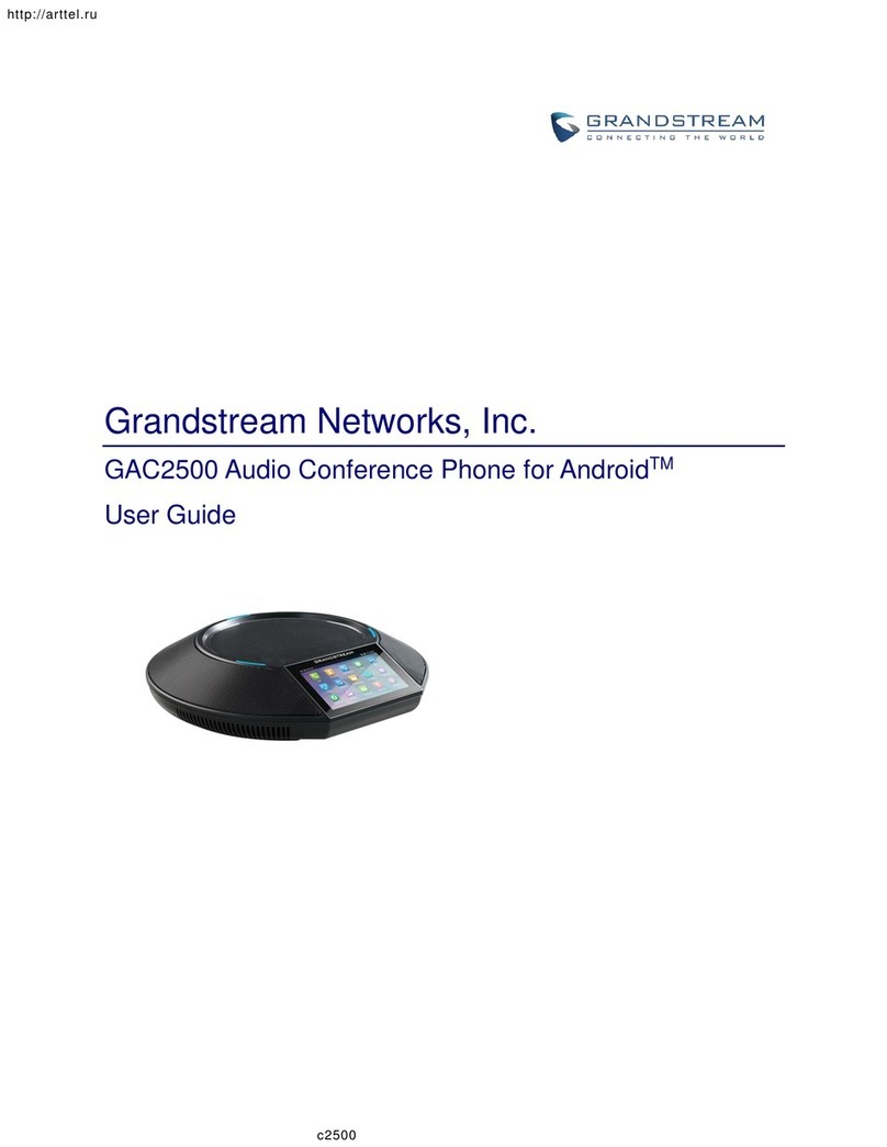 Grandstream Networks GAC2500 user guide