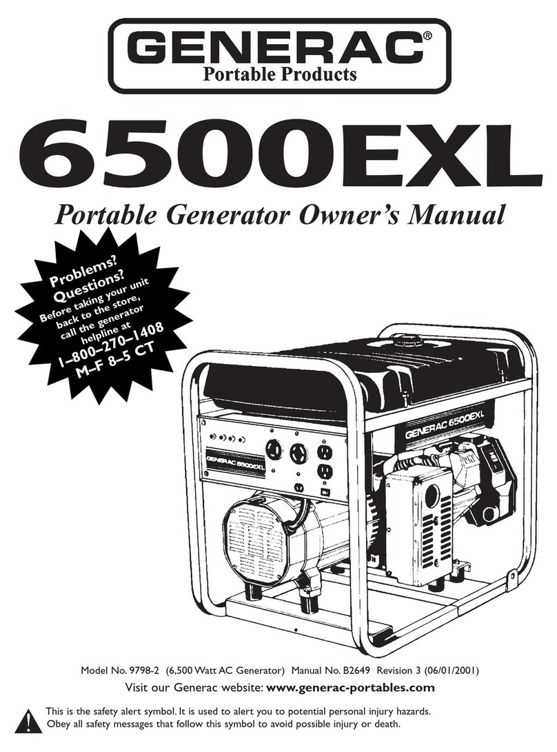 Generac Power Systems 6500EXL owner's manual