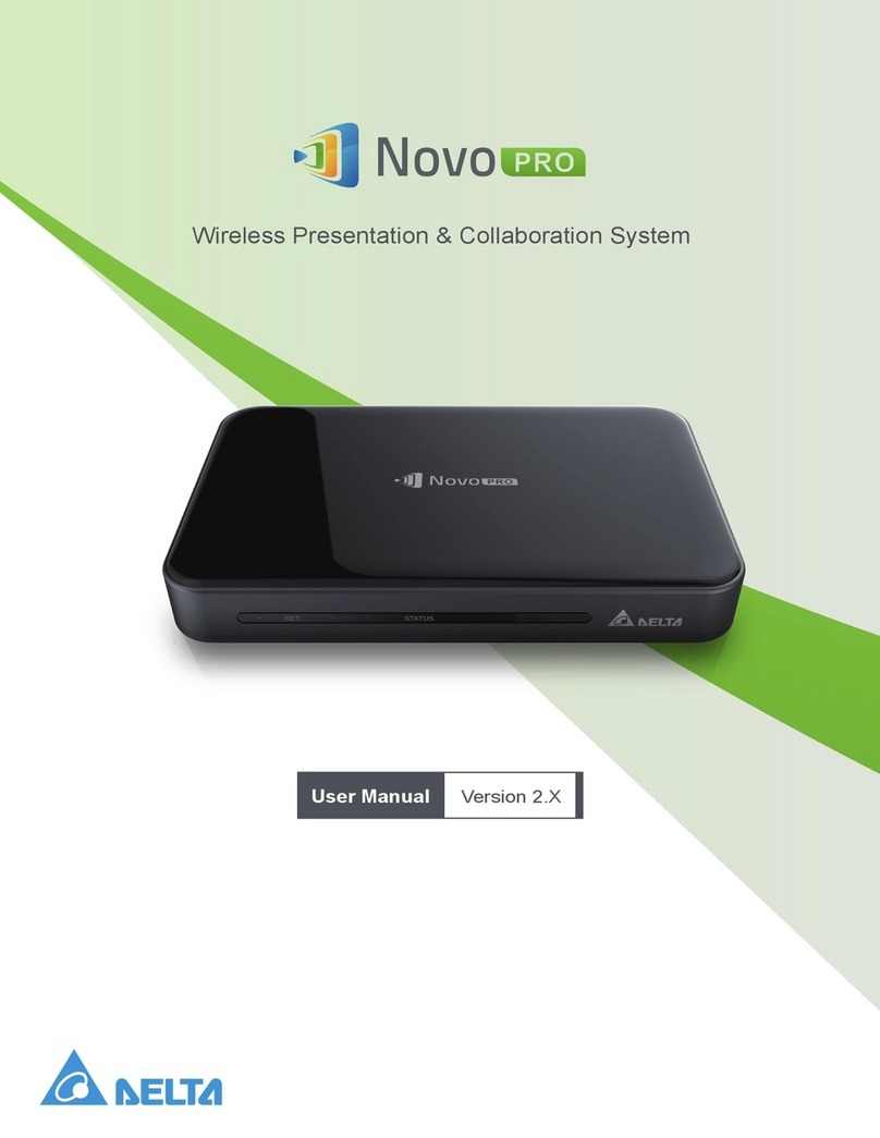 Delta NovoPRO user manual