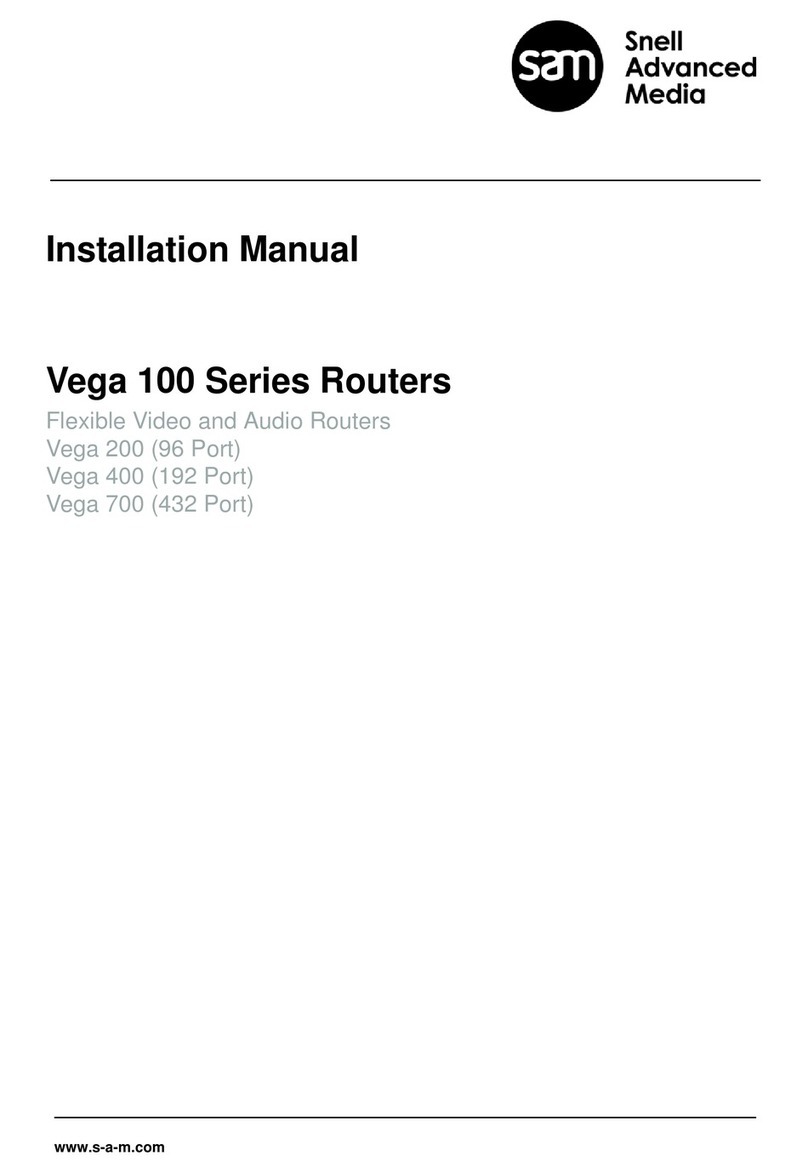 Snell Advanced Media Vega 200 installation manual