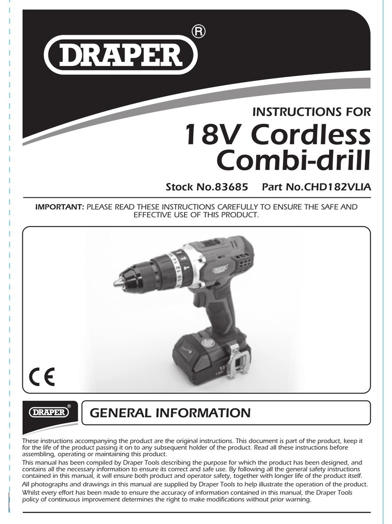 Draper CHD182VLIA User manual