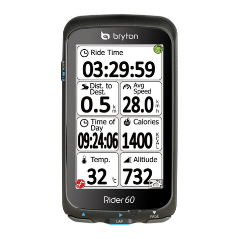 Bryton Rider 60 User manual