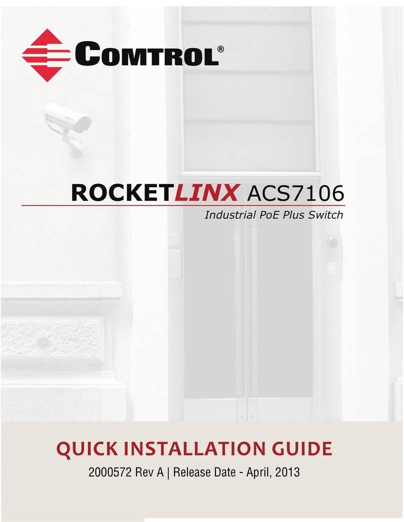 Comtrol ROCKETLINX ACS7106 Quick installation guide