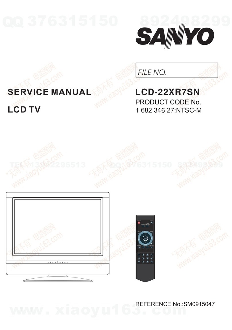 Sanyo LCD-22XR7SN Service manual