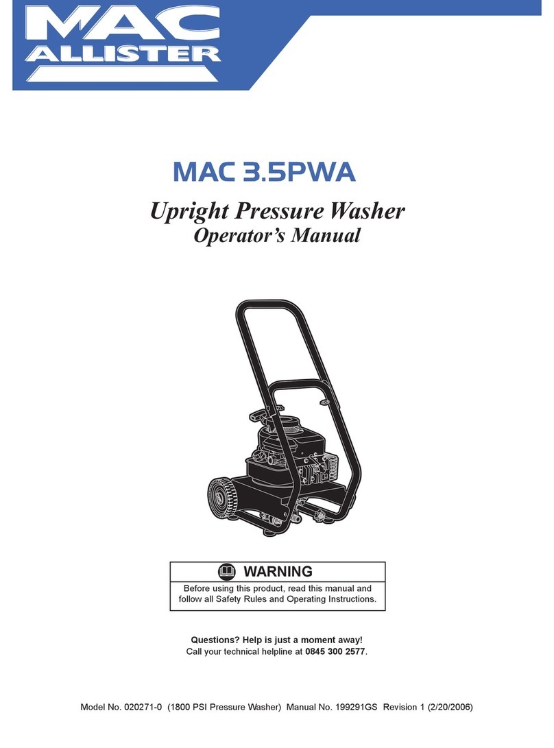 Mac allister MAC 3.5PWA User manual