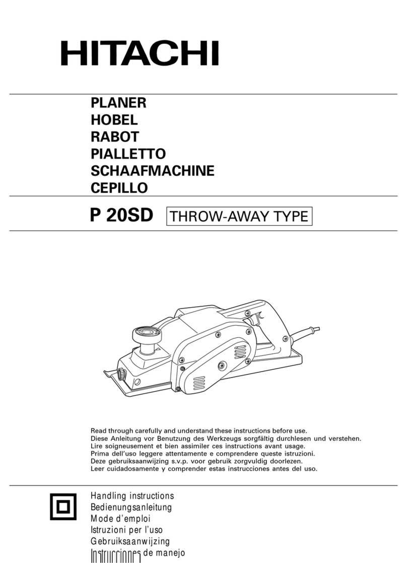 Hitachi P 20SD Handling instructions