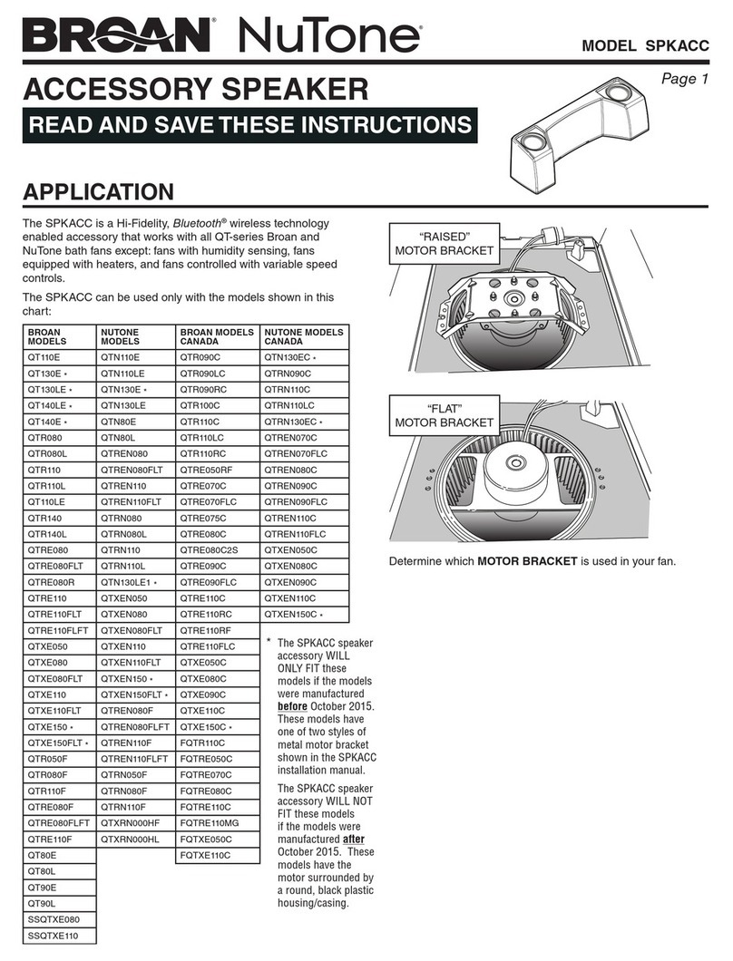 NuTone SPKACC instructions