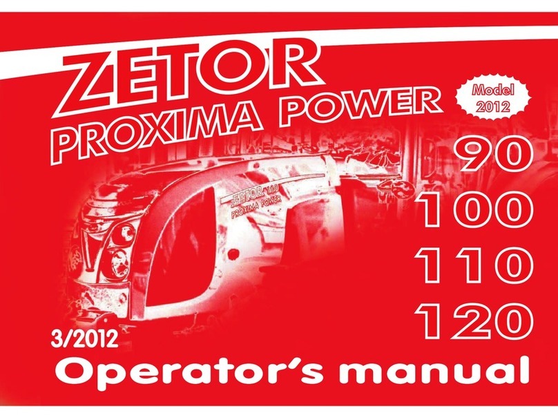 Zetor PROXIMA POWER Z90 2012 Operator's manual