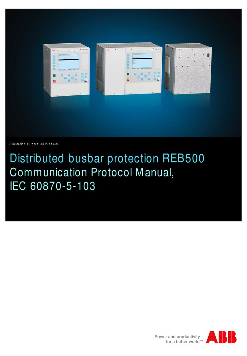 ABB Relion REB500 User manual