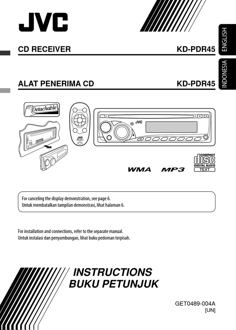 JVC KD-PDR45 User manual