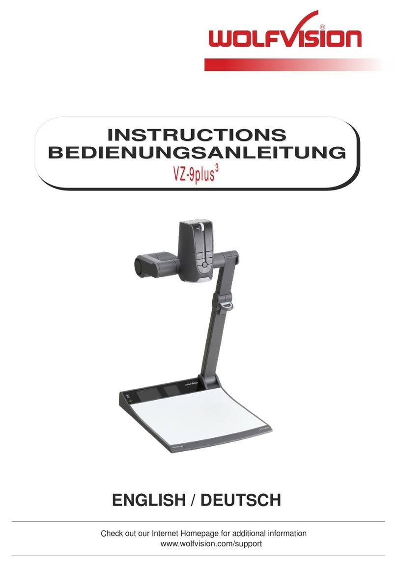 WolfVision VZ-9plus3 User manual