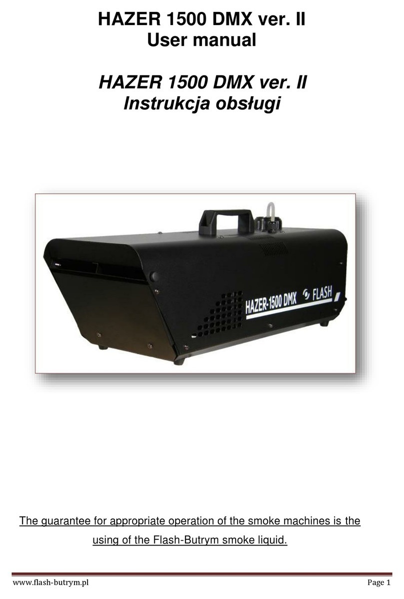 Flash HAZER 1500 User manual Flash HAZER 1500 User manual