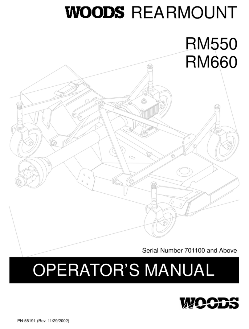 Woods RM550 Operator's manual