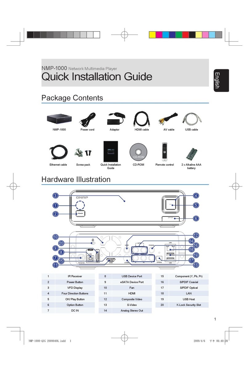 QNAP NMP-1000 User manual