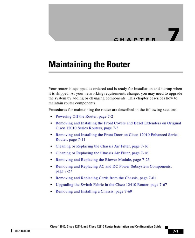 Cisco 12010 series User manual Cisco 12010 series User manual