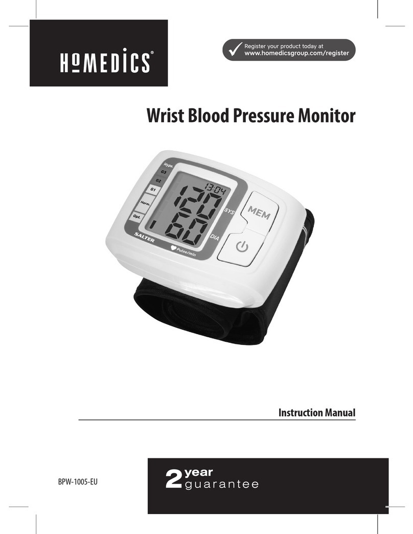 HoMedics BPW-1005 Instruction manual and users guide