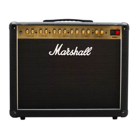 Marshall Amplification DSL100HR User manual Marshall Amplification DSL100HR User manual
